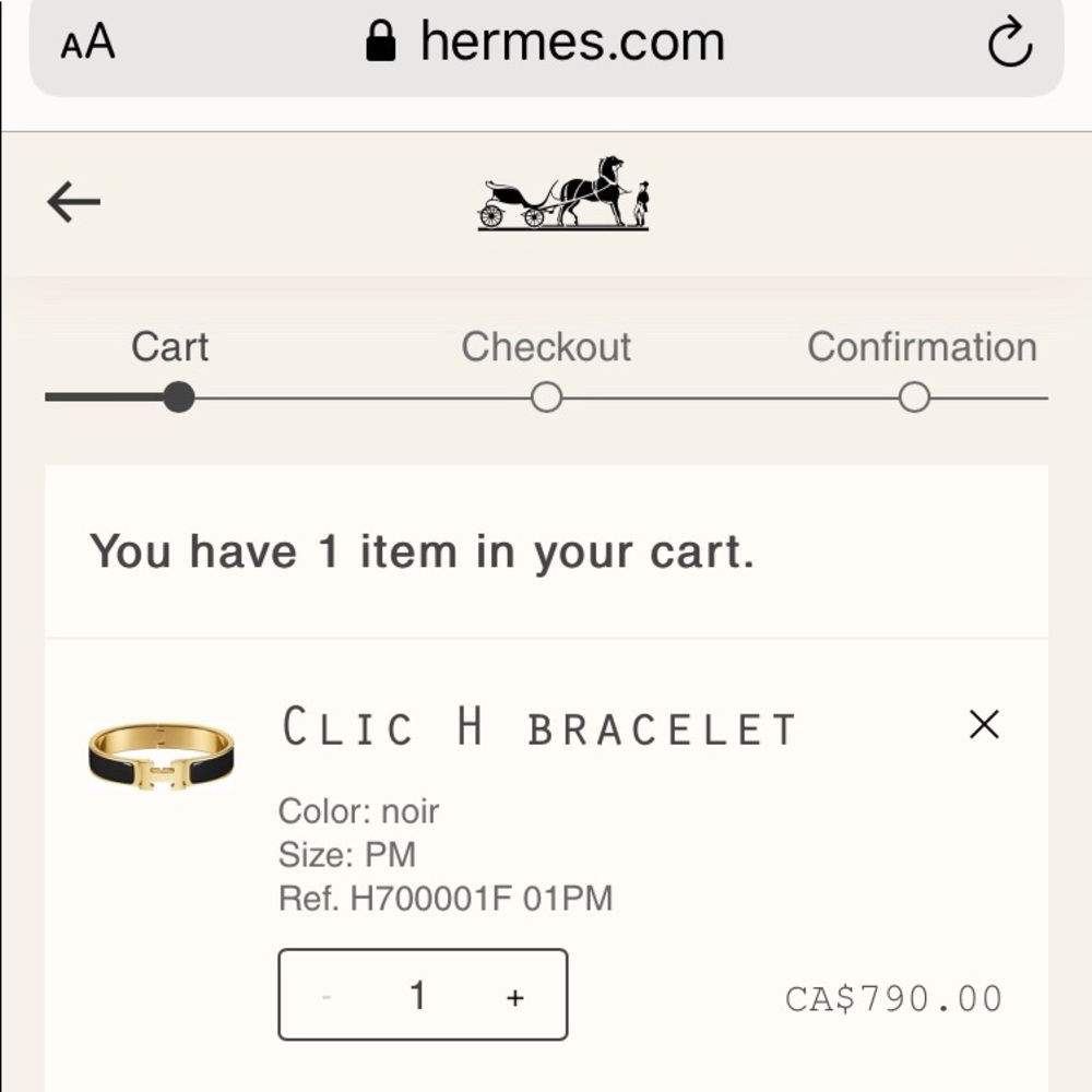 Hermes clic clac Bracelet - Picture 6 of 6